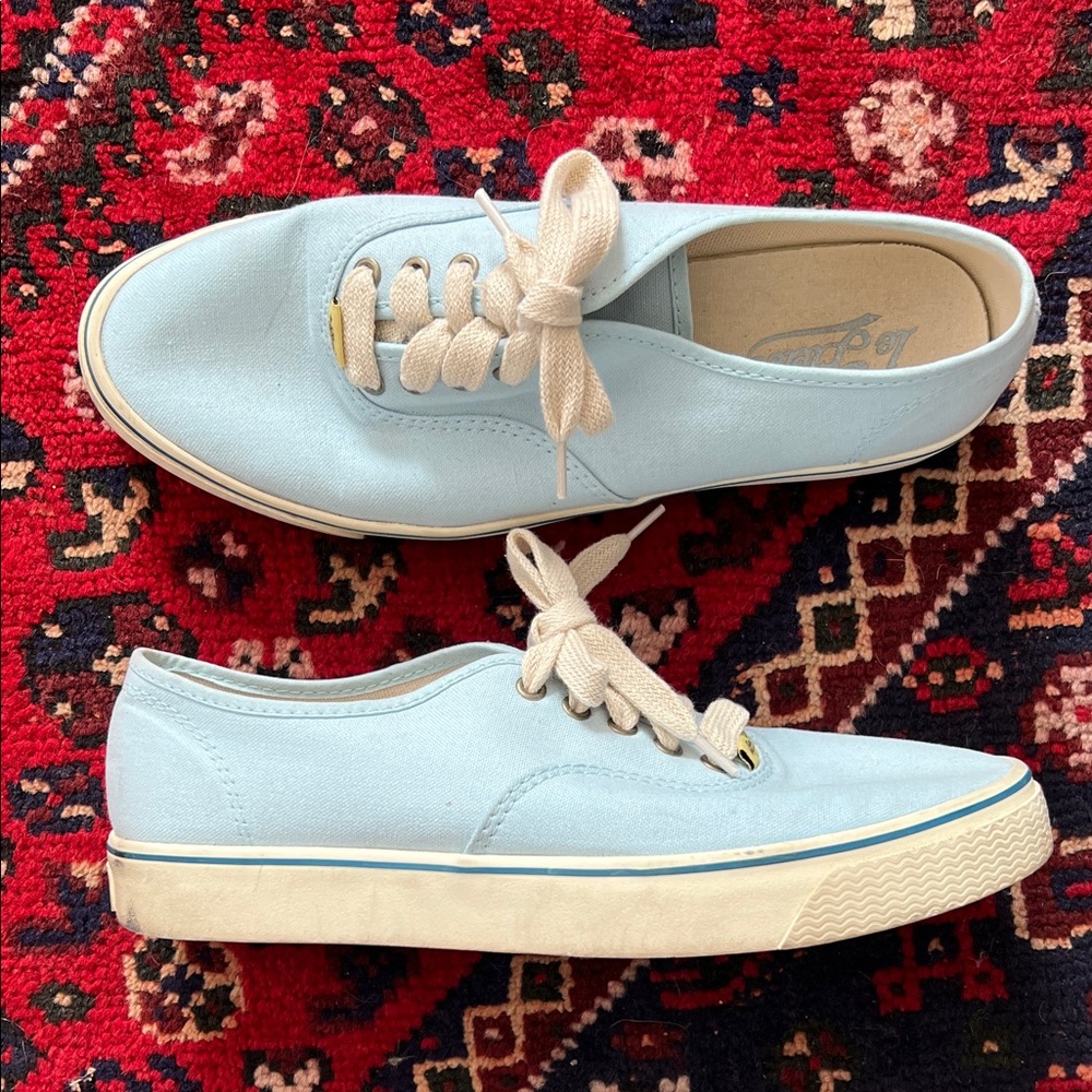 Converse x Le Fleur Light Blue Canvas Sneakers with Cream Laces